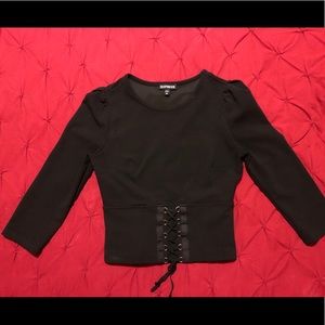 Express corset top black